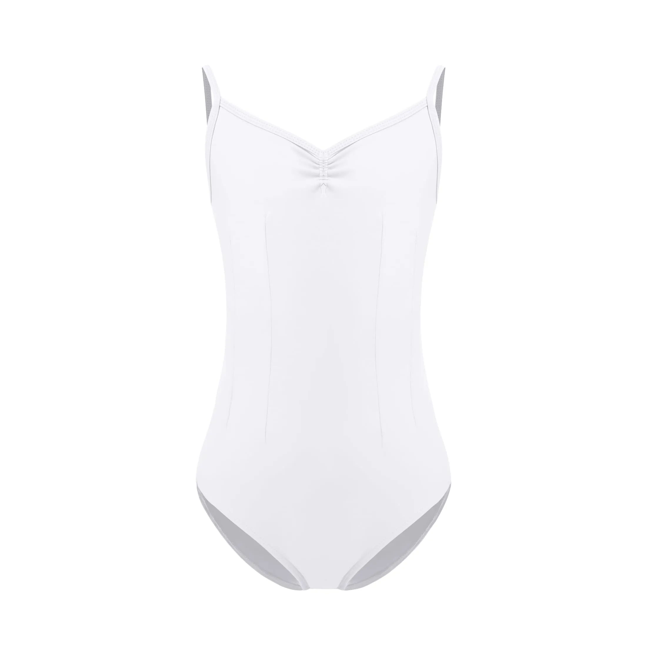 ZYXWVU Body Danza Classica Bambina con Spalline Regolabili, Bianco, 11-12 anni - immagine 1