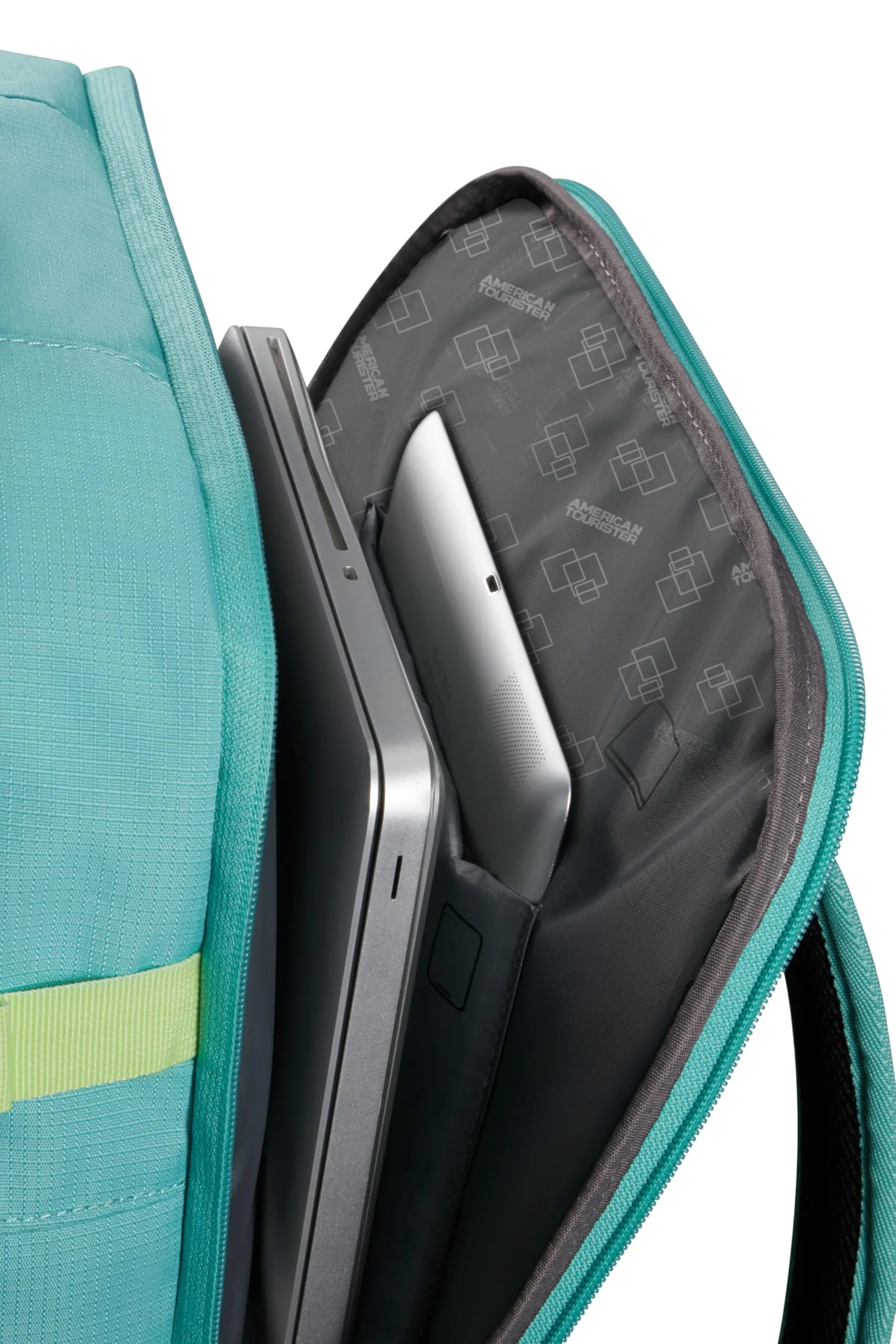 American Tourister Take2Cabin Borsa da Cabina EasyJet 36 x 20 x 45 cm 38L Dusty Turquoise/Lime - immagine 7