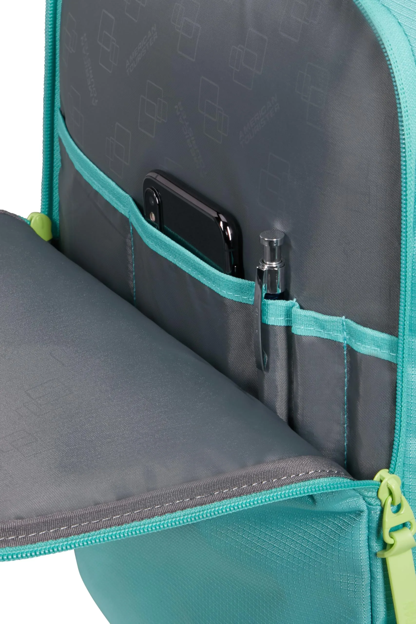 American Tourister Take2Cabin Borsa da Cabina EasyJet 36 x 20 x 45 cm 38L Dusty Turquoise/Lime - immagine 9
