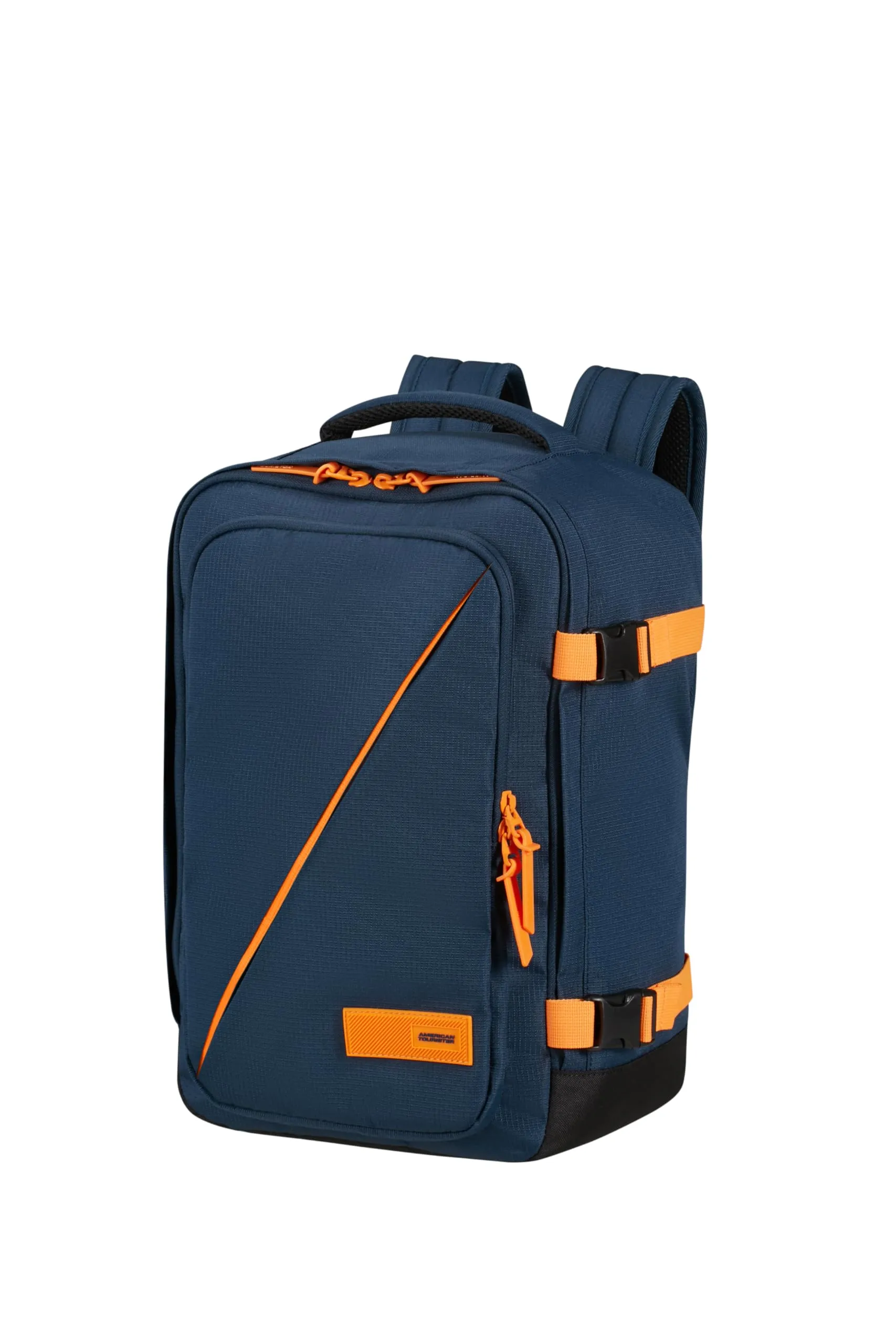 American Tourister Take2Cabin Zaino Bagaglio a Mano Ryanair 40 x 25 x 20 cm 24L Dark Navy/Radiant Orange - immagine 1