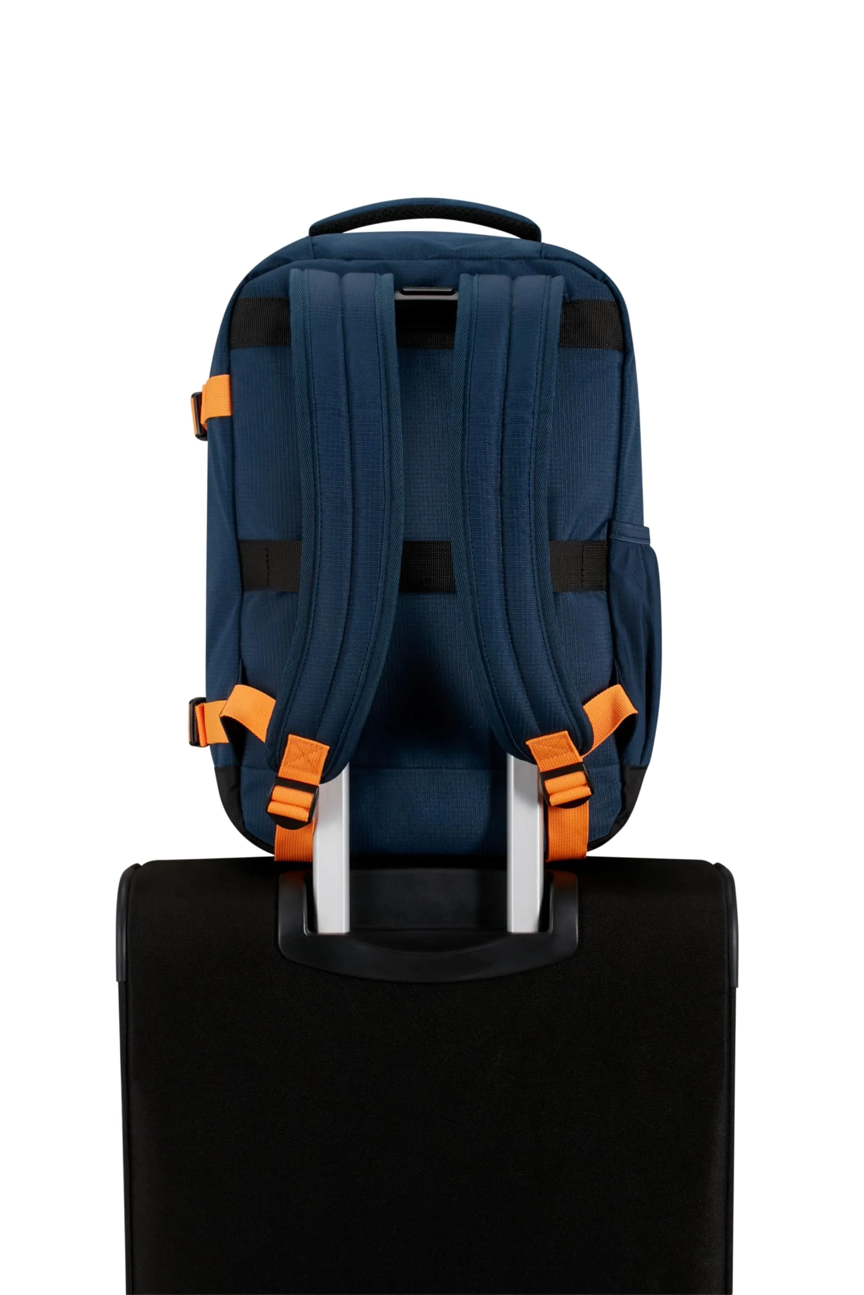 American Tourister Take2Cabin Zaino Bagaglio a Mano Ryanair 40 x 25 x 20 cm 24L Dark Navy/Radiant Orange - immagine 9
