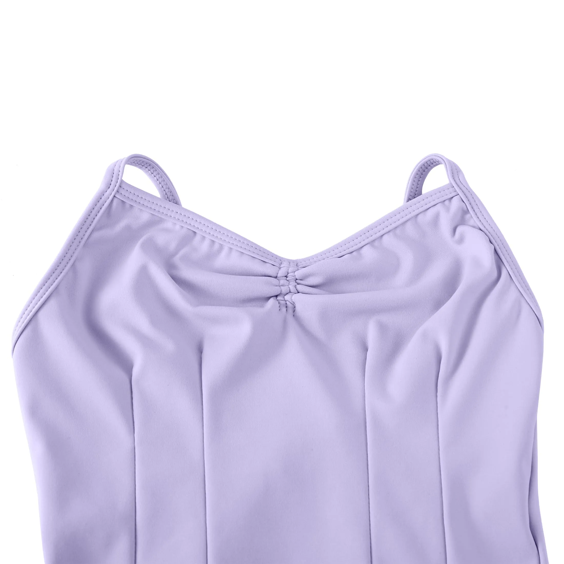 ZYXWVU Body Danza Classica Bambina con Spalline Regolabili, Viola, 11-12 anni - immagine 5
