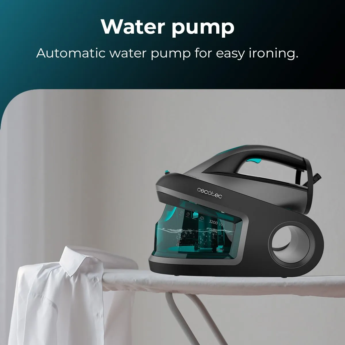 Cecotec IronHero 3200 Generatore di Vapore, 3200W, Pressione 8 Bar, Suola Ceramica Turbo Slide - immagine 5