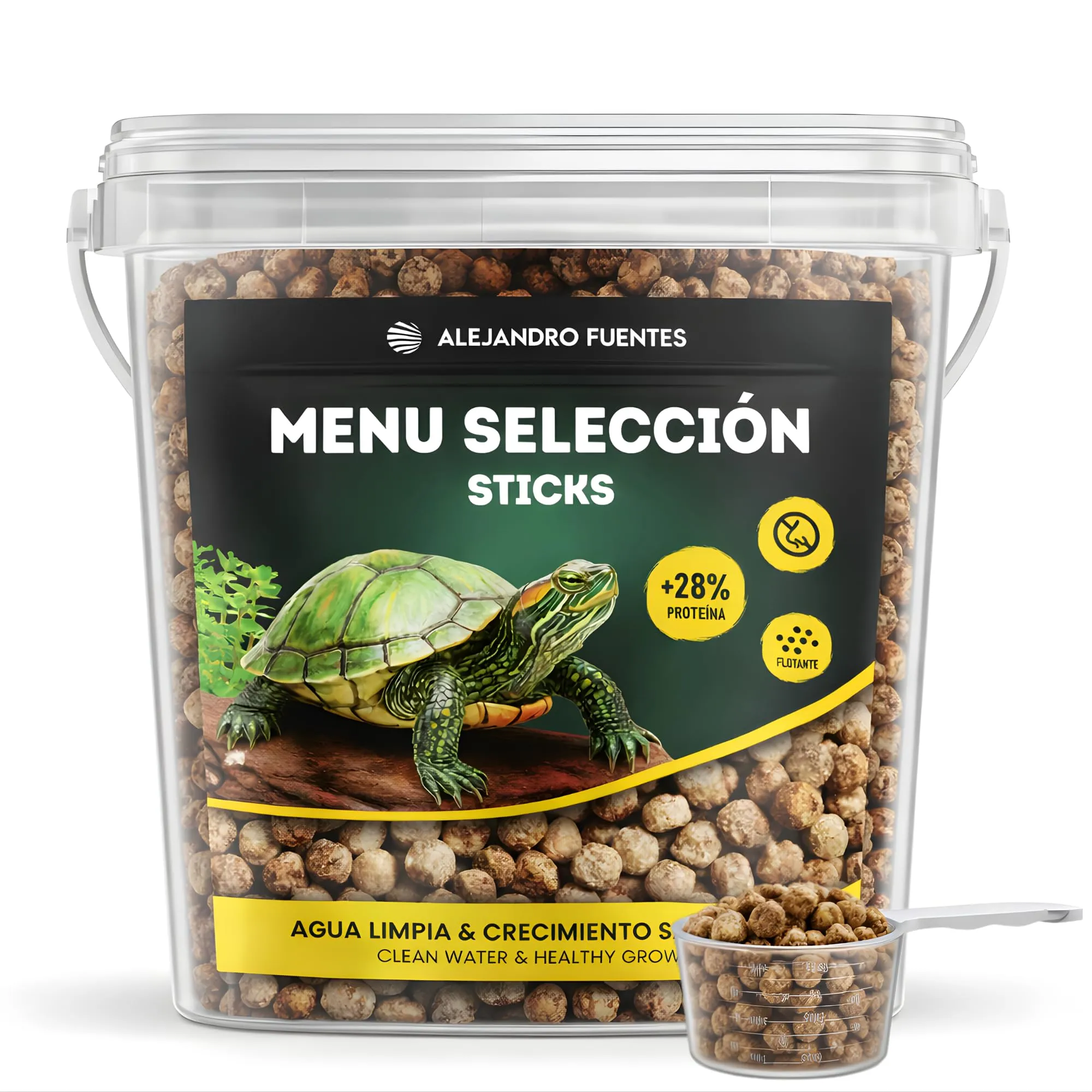 Alejandro Fuentes Mangime Tartarughe Acqua Adulte, 5L Pellet Galleggianti 5mm - immagine 1