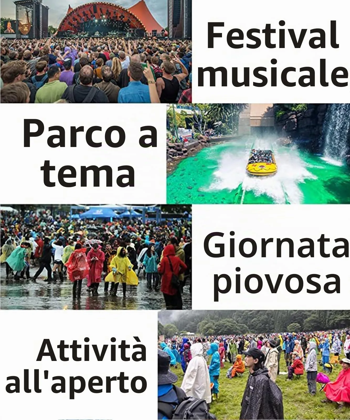 GUKOY Poncho Pioggia Impermeabile in EVA per Uomini e Donne, 2 Pezzi - immagine 6