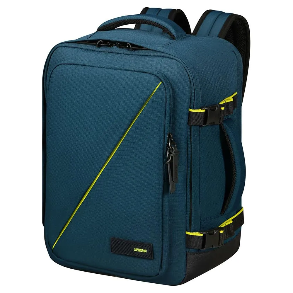 American Tourister Take2Cabin Borsa da cabina 40 x 30 x 20 cm, 26,5 L, Blu (Harbor Blue) - immagine 1
