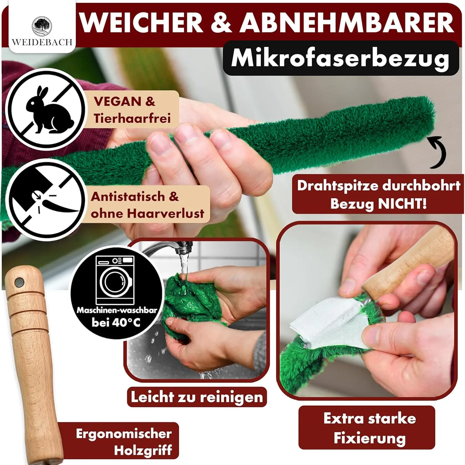 Weidebach Spazzola per termosifone V.3.0, 90 cm - immagine 4