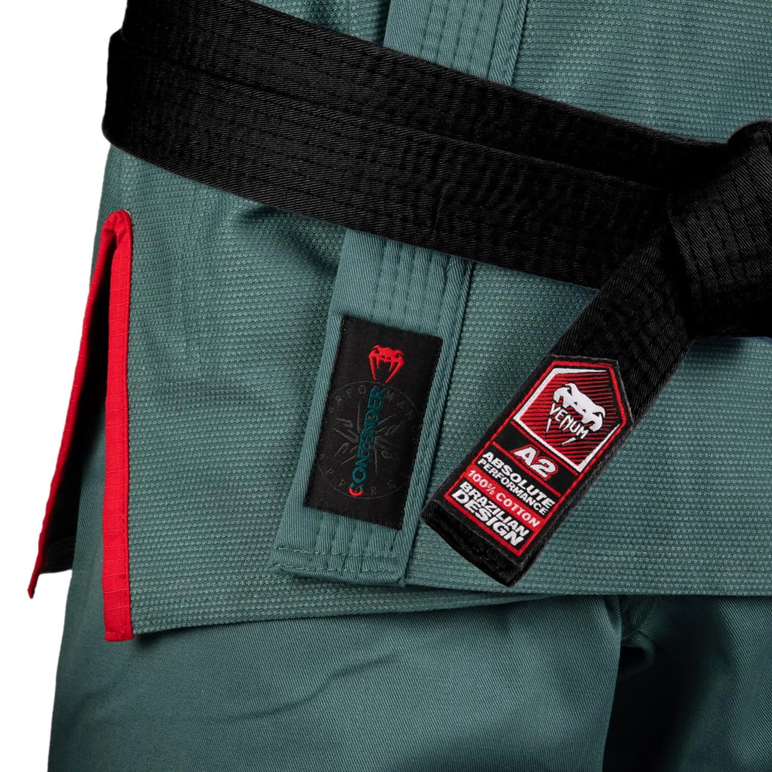 Venum Contender 3.0 Brazilian Jiu Jitsu Gi - Verde Oceano - A3 - immagine 8