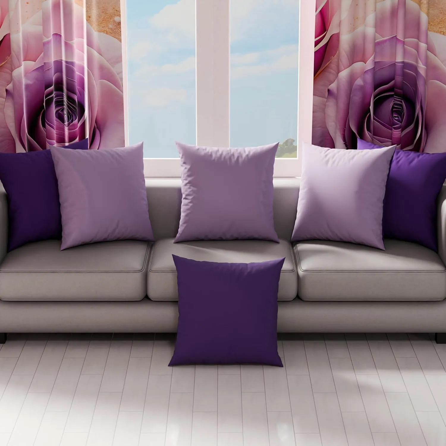 PETTI Artigiani Italiani Coppia di Federe Cuscino 80x50 cm in Microfibra Double Face Lilla e Viola, Set 2 - immagine 3