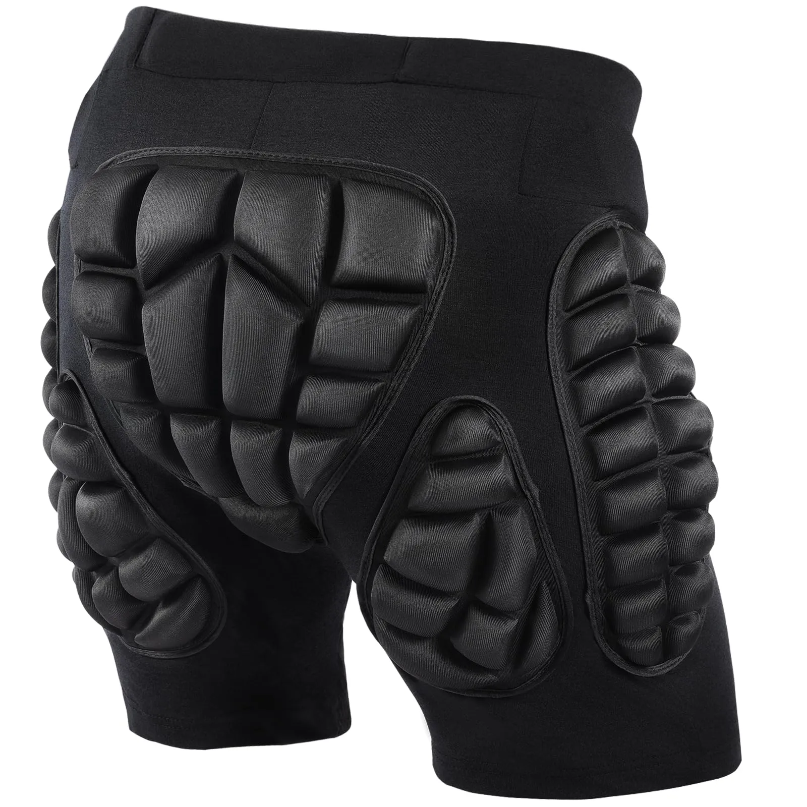 AOOWU Pantaloncini Protettivi Imbottiti per Snowboard, Pattinaggio, Sci e Skateboard, Protezione 3D per Anca, Coscia e Coccige - immagine 1