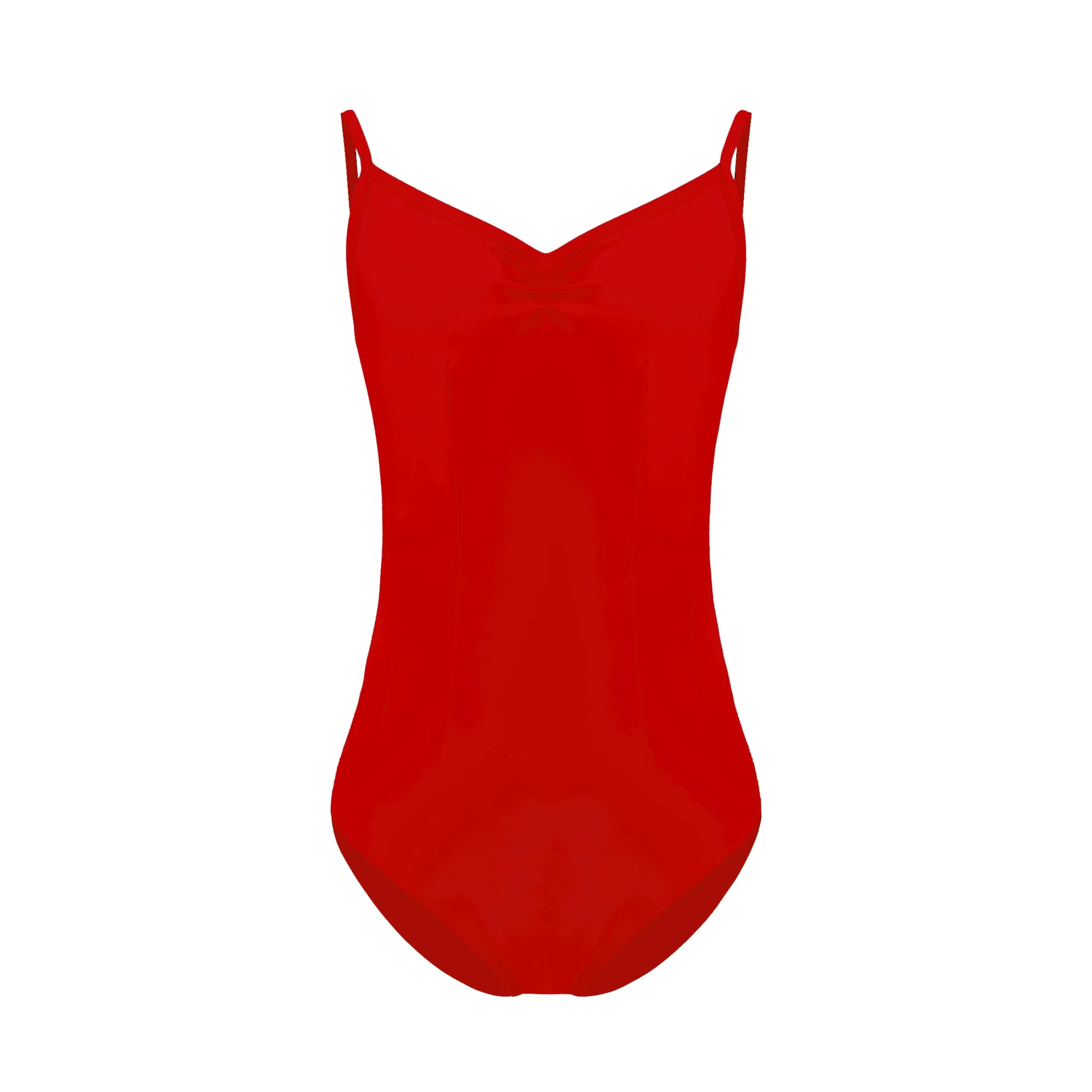 ZYXWVU Body Danza Classica Bambina con Spalline Regolabili, Rosso, 8-9 anni - immagine 1