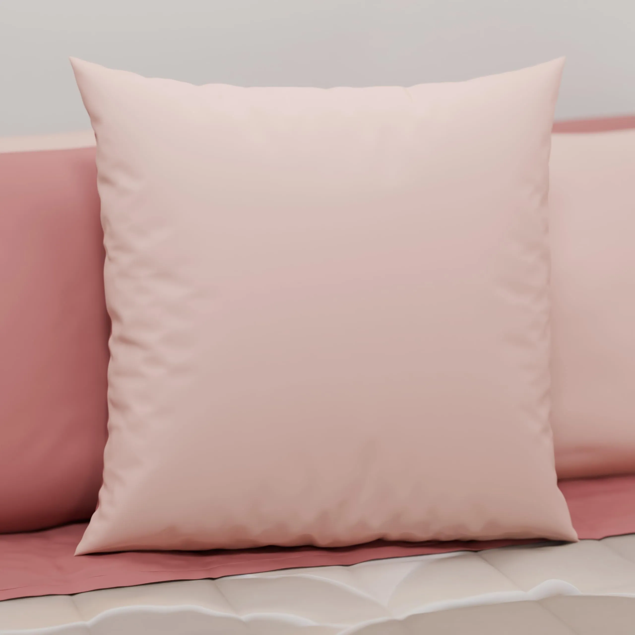 PETTI Artigiani Italiani Coppia di Federe Cuscino 35x35 cm in Microfibra Double Face Cipria Chiaro e Scuro, Set 2 - immagine 2