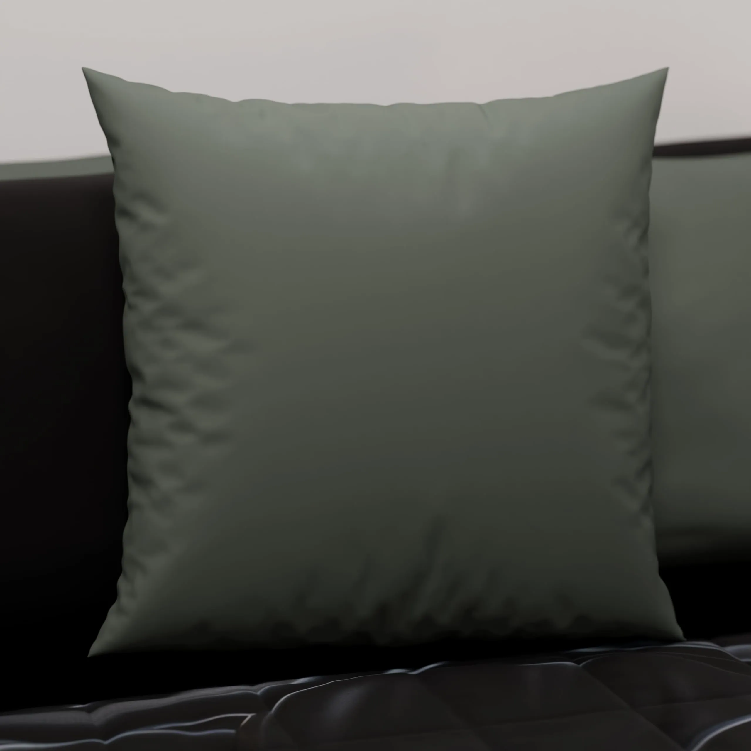 PETTI Artigiani Italiani Coppia di Federe Cuscino 40x40 cm in Microfibra Double Face, Grigio e Nero, Set di 2 - immagine 2