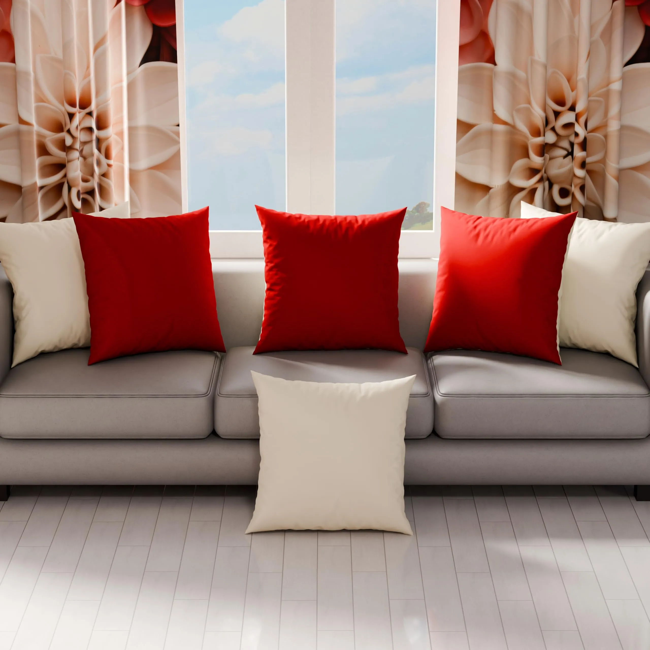 PETTI Artigiani Italiani Coppia di Federe Cuscino 40x40 cm in Microfibra Double Face Panna e Bordeaux, Set di 2 - immagine 3