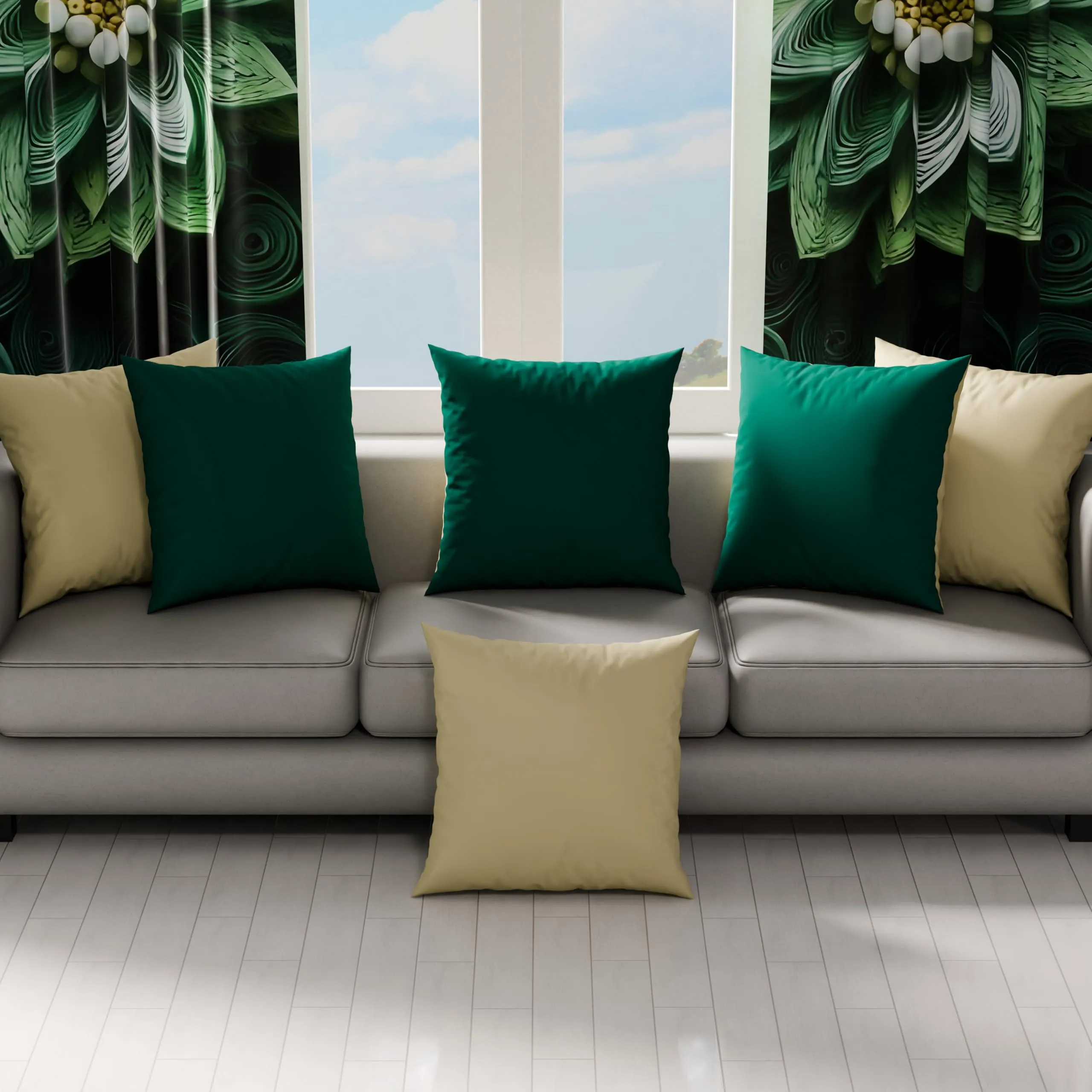 PETTI Artigiani Italiani - Coppia di Federe Cuscino 65x65 cm in Microfibra Double Face, Tortora Verde - immagine 3