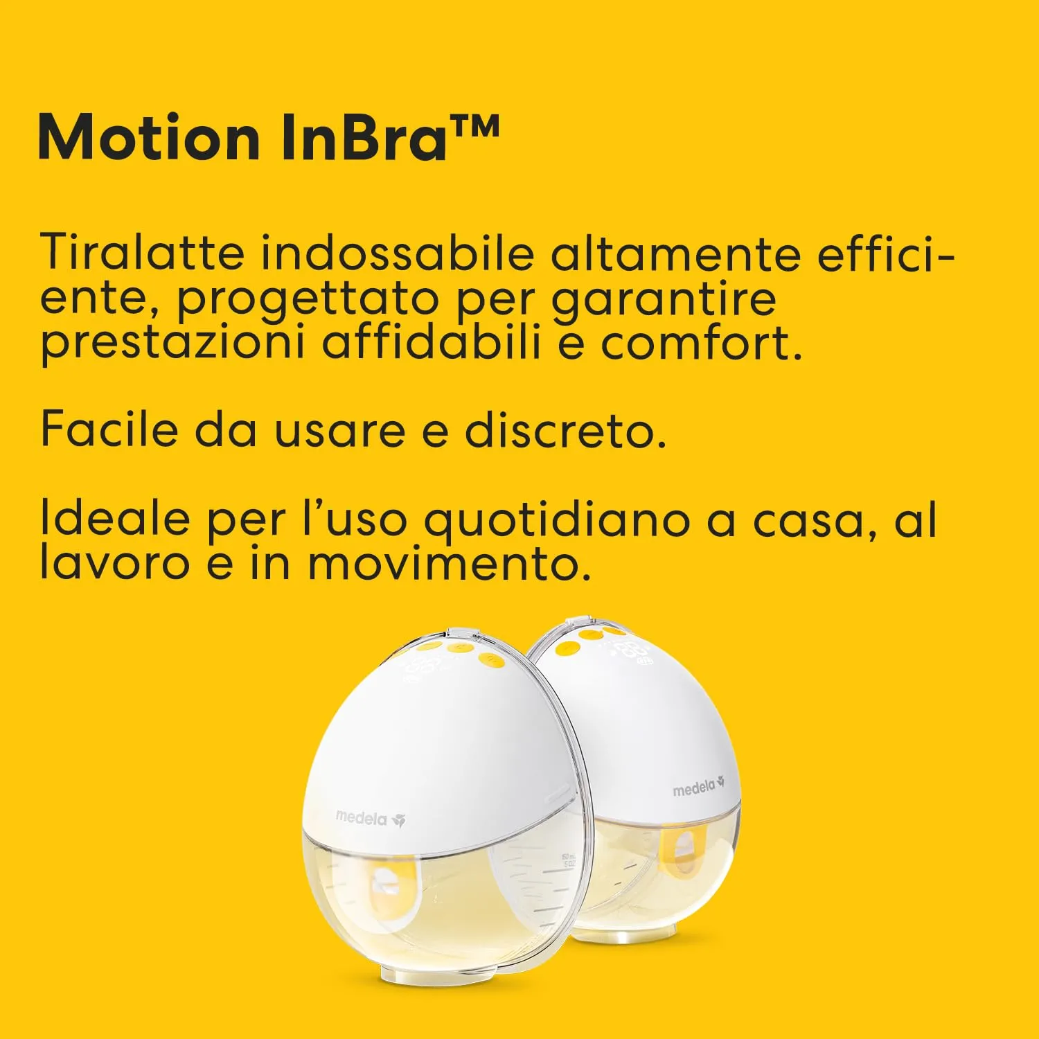 Medela Motion InBra Tiralatte Elettrico Indossabile con Borsa per la Conservazione - immagine 3
