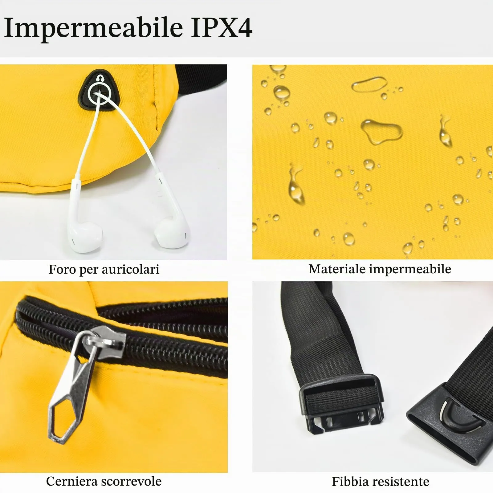 Rosoz Marsupio Sport Tattico Unisex per Escursionismo, Campeggio e Bicicletta - immagine 4