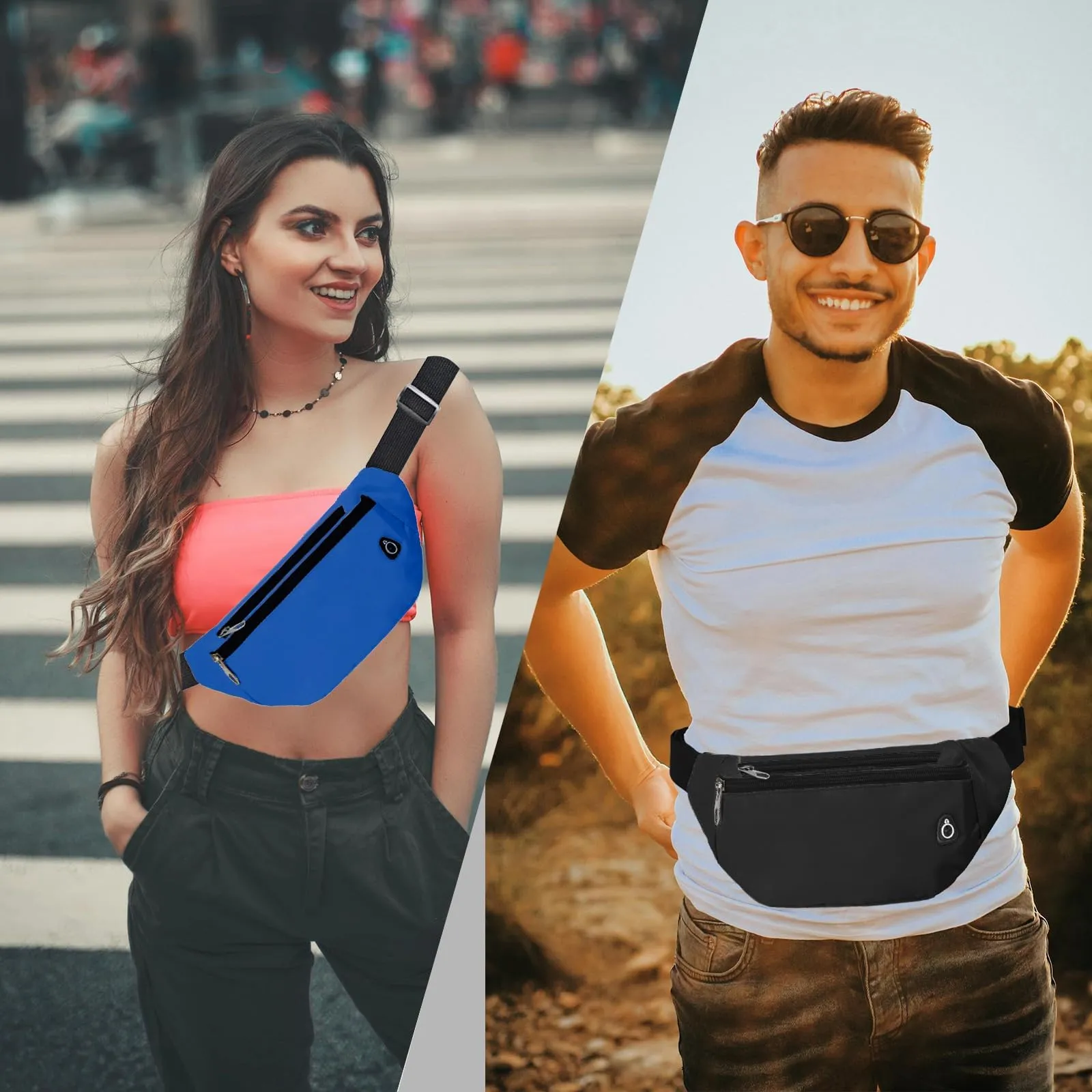 Rosoz Marsupio Sport Tattico Unisex per Escursionismo, Campeggio e Bicicletta - immagine 5