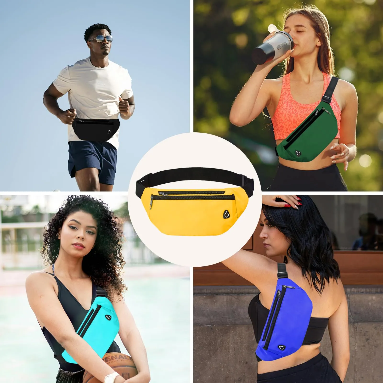Rosoz Marsupio Sport Tattico Unisex per Escursionismo, Campeggio e Bicicletta - immagine 6