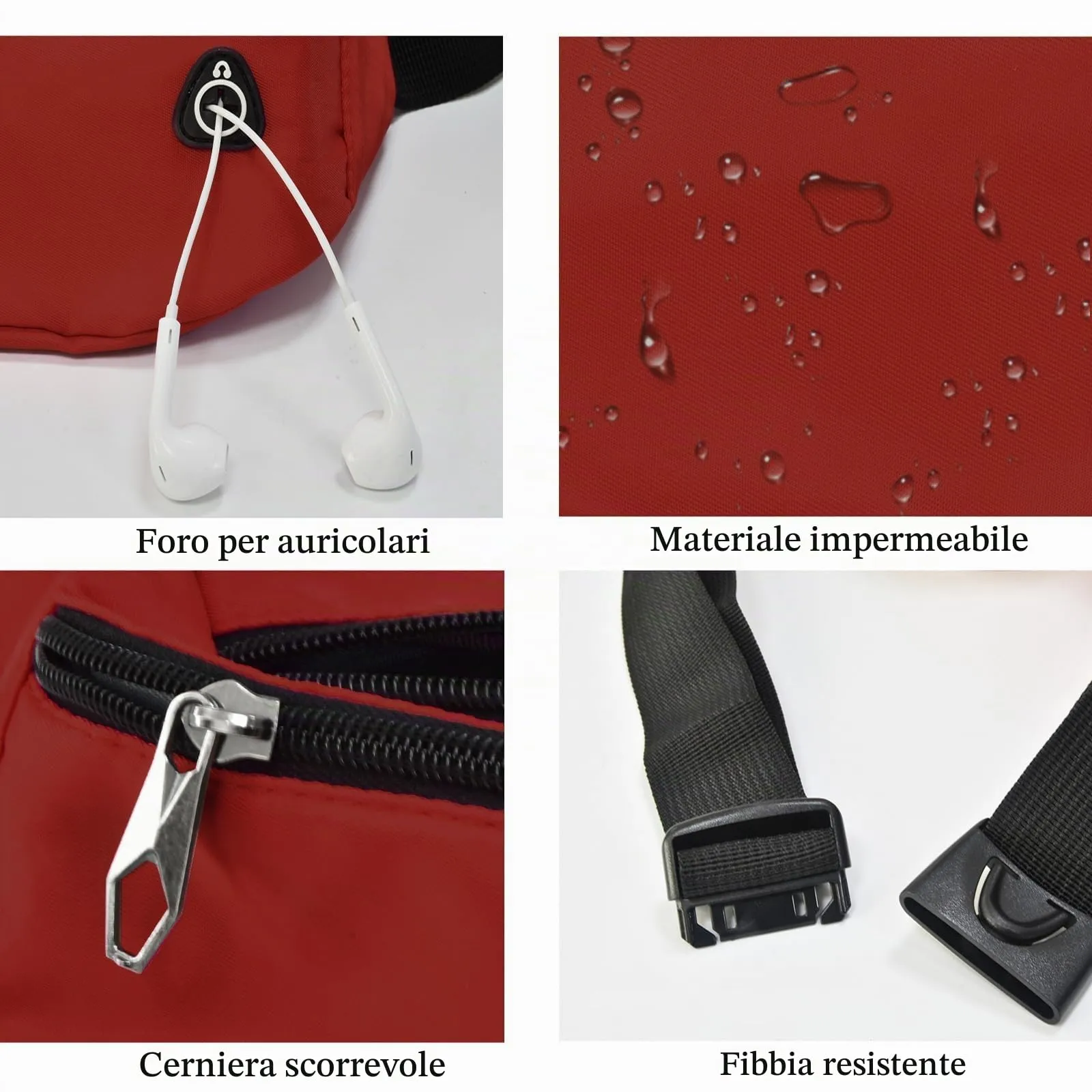 Rosoz Marsupio Sport all'Aperto per Uomo e Donna, Escursionismo, Campeggio e Bicicletta - immagine 4