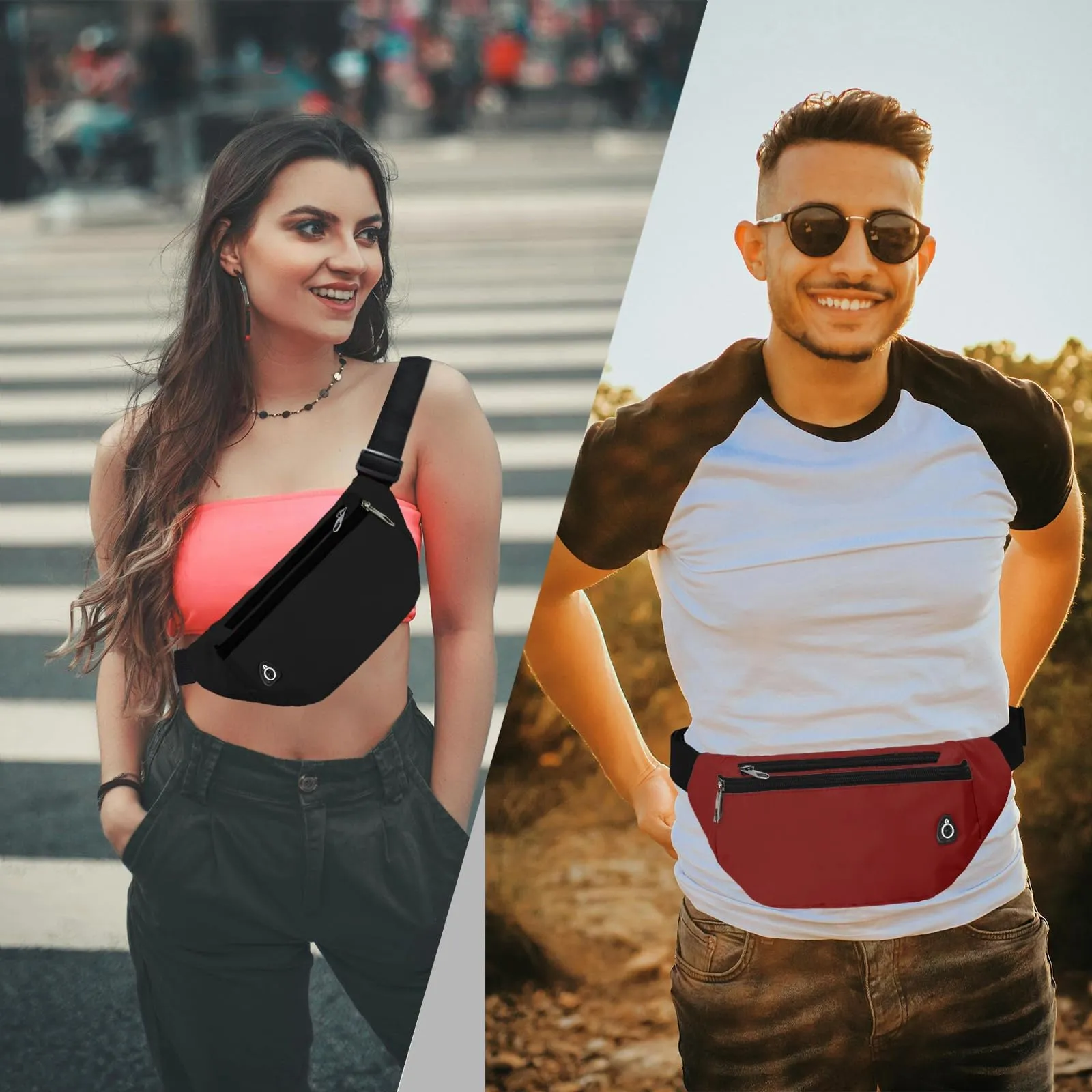 Rosoz Marsupio Sport all'Aperto per Uomo e Donna, Escursionismo, Campeggio e Bicicletta - immagine 5