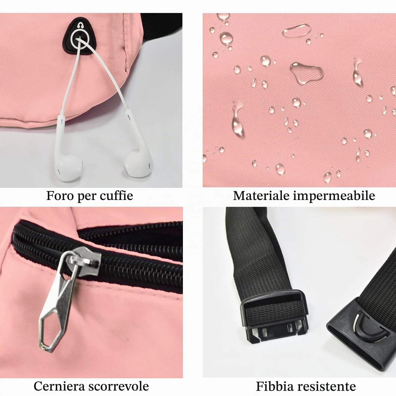 Rosoz Marsupio Sport all'Aperto per Uomo e Donna, Ideale per Escursionismo, Campeggio e Bicicletta - immagine 4
