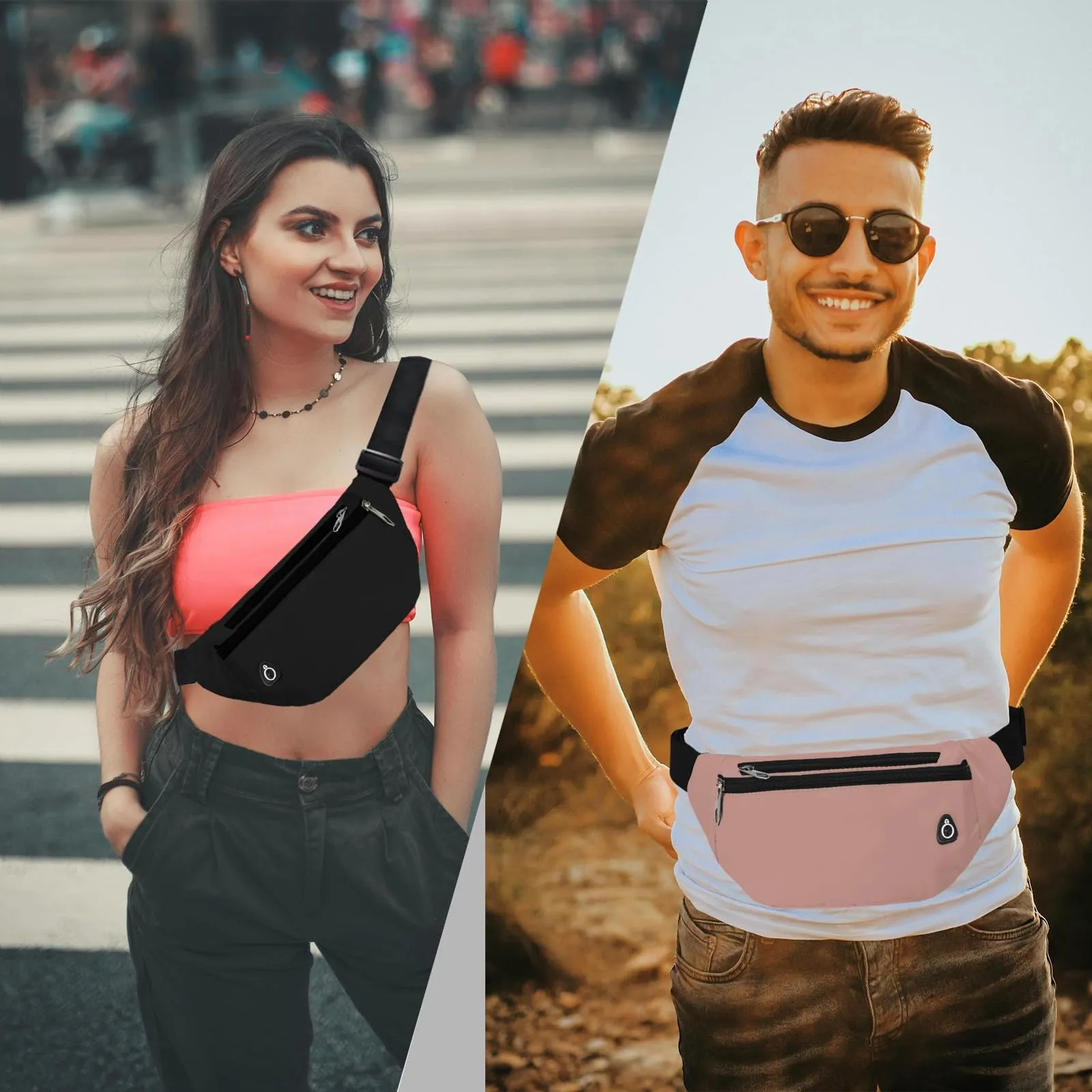 Rosoz Marsupio Sport all'Aperto per Uomo e Donna, Ideale per Escursionismo, Campeggio e Bicicletta - immagine 5