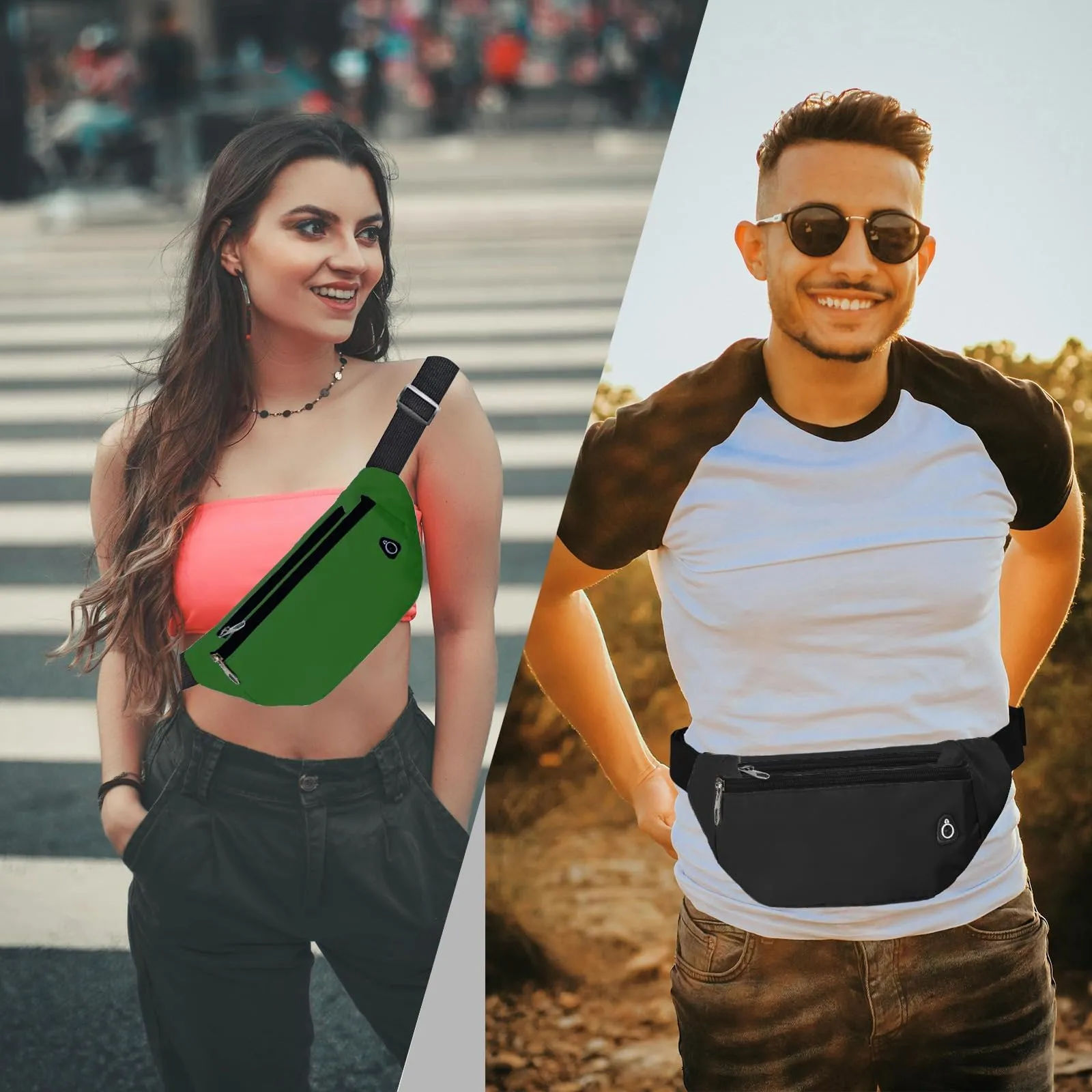 Rosoz Marsupio Sport all'Aperto per Uomo e Donna, Escursionismo, Campeggio e Bicicletta - immagine 5