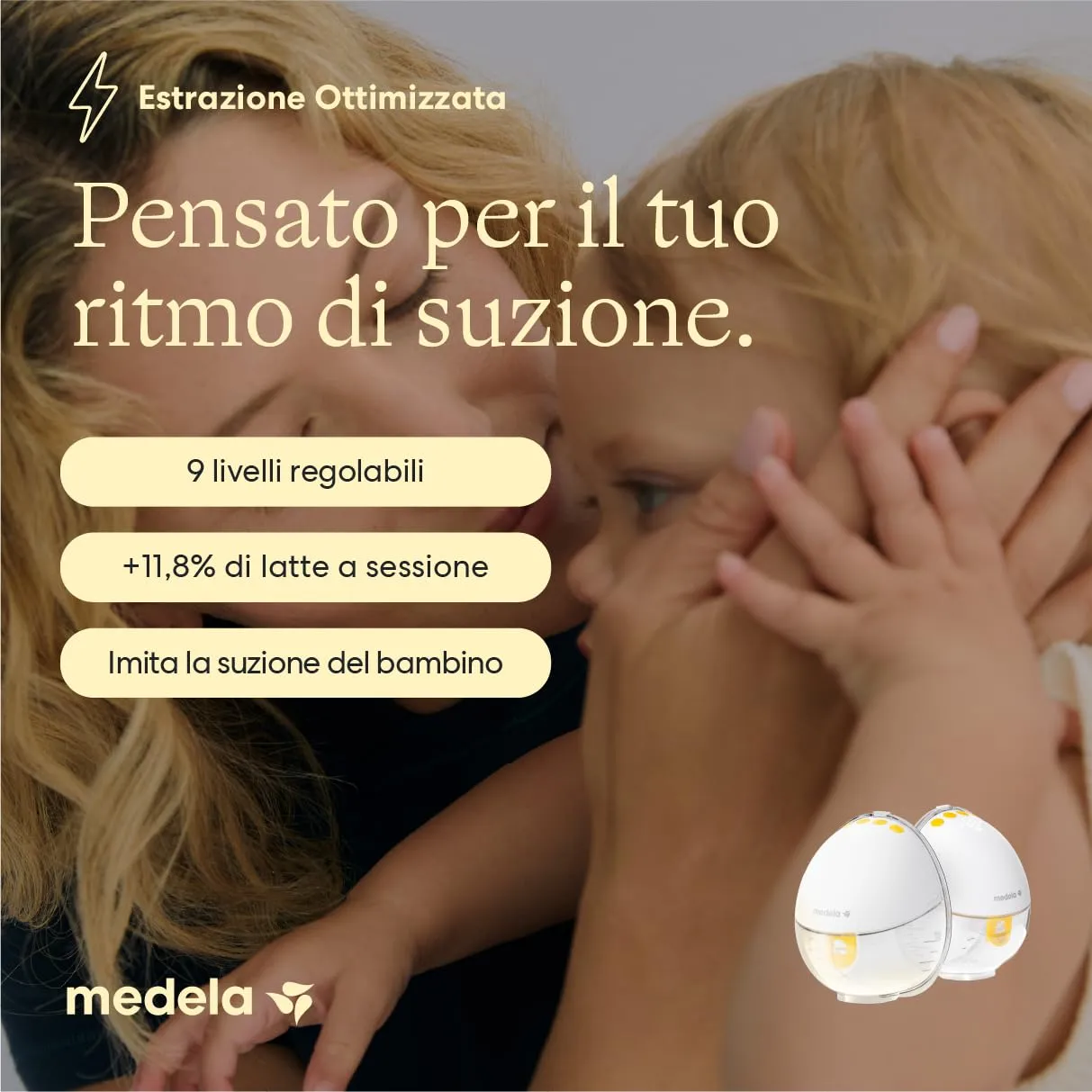 Medela Motion InBra Tiralatte elettrico indossabile con Borsa per la Conservazione - immagine 4