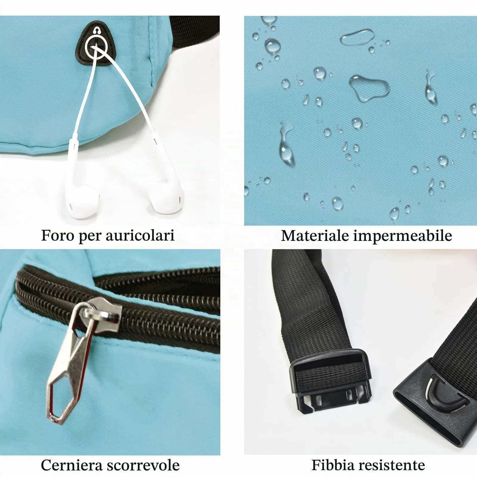 Rosoz Marsupio Sport All'Aperto per Uomo e Donna, Escursionismo, Campeggio e Bicicletta - immagine 4