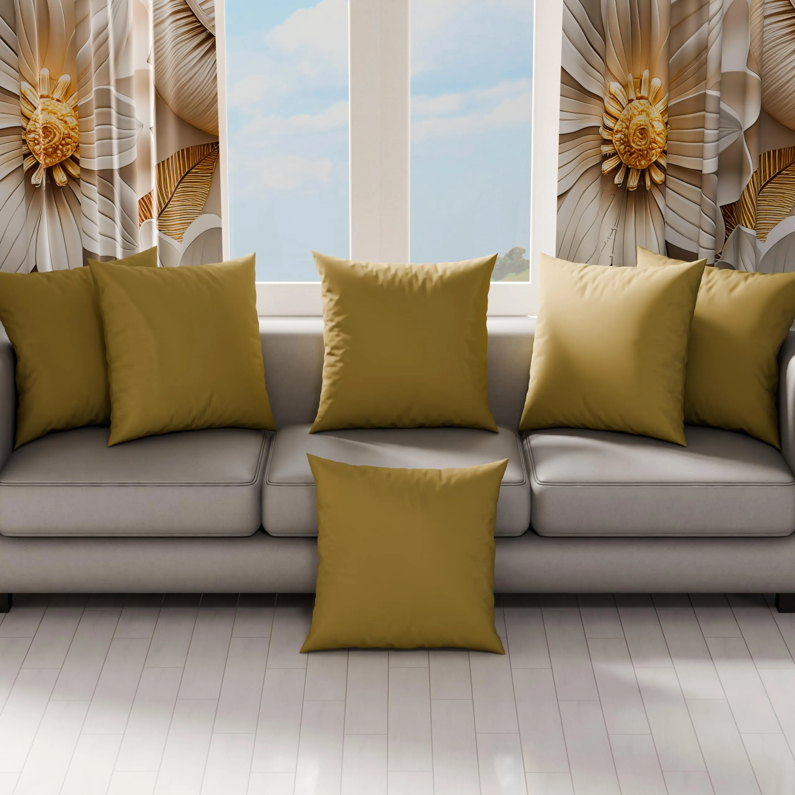 PETTI Artigiani Italiani Coppia di Federe Cuscino 60x60 cm in Microfibra, Colore Fango, Set 2 Pezzi, Made in Italy - immagine 3