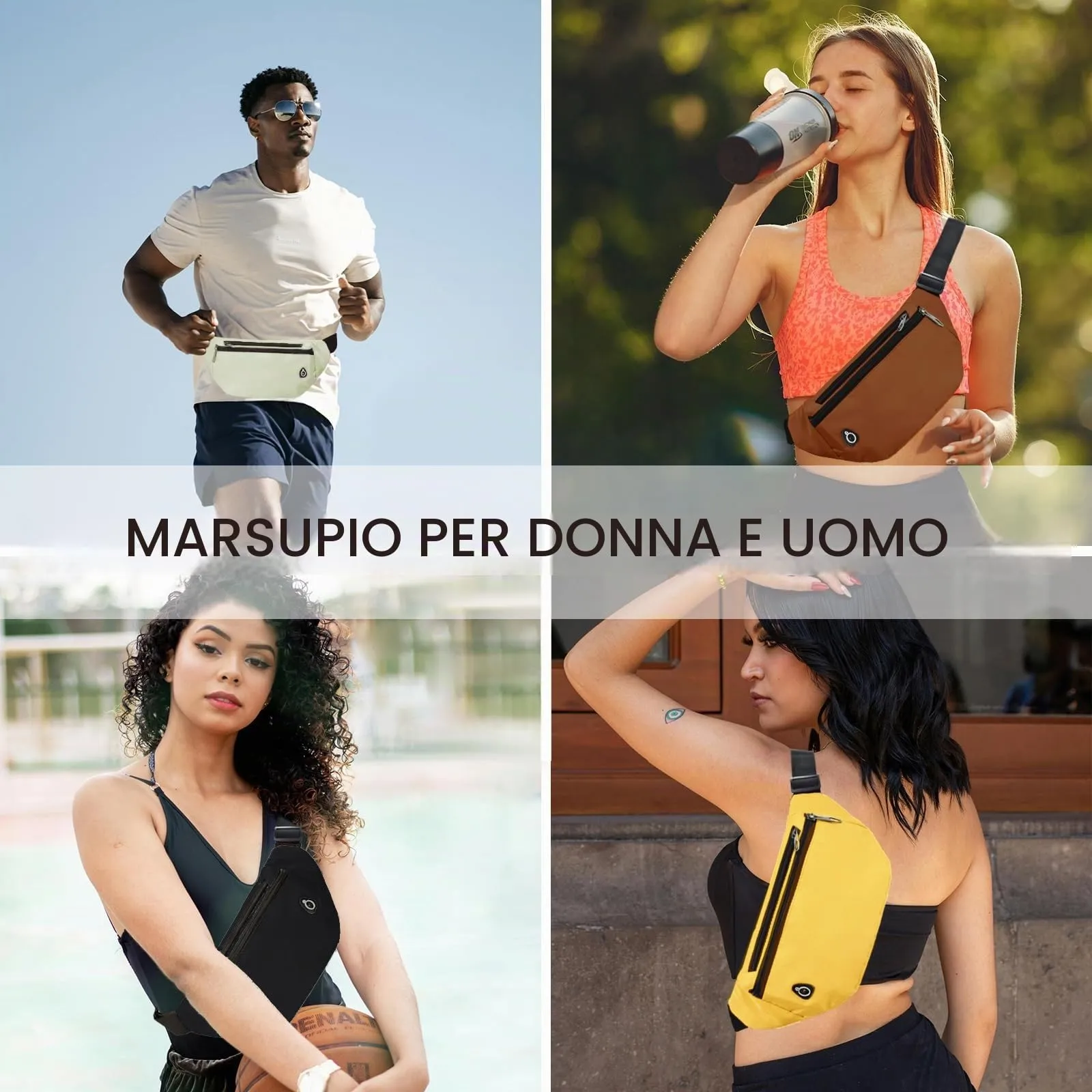 Rosoz Marsupio Sport all'Aperto per Uomo e Donna, Ideale per Escursionismo, Campeggio e Bicicletta - immagine 6