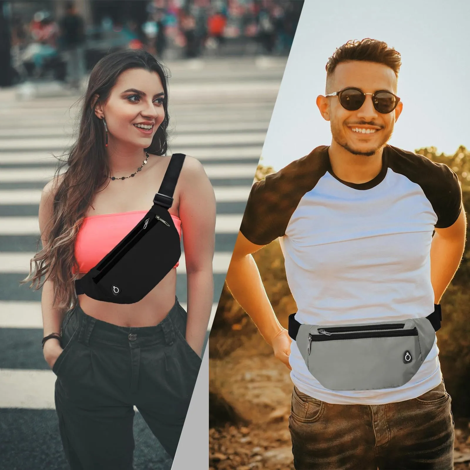 Rosoz Marsupio Sport Tattico per Uomo e Donna per Escursionismo, Campeggio e Bicicletta - immagine 3
