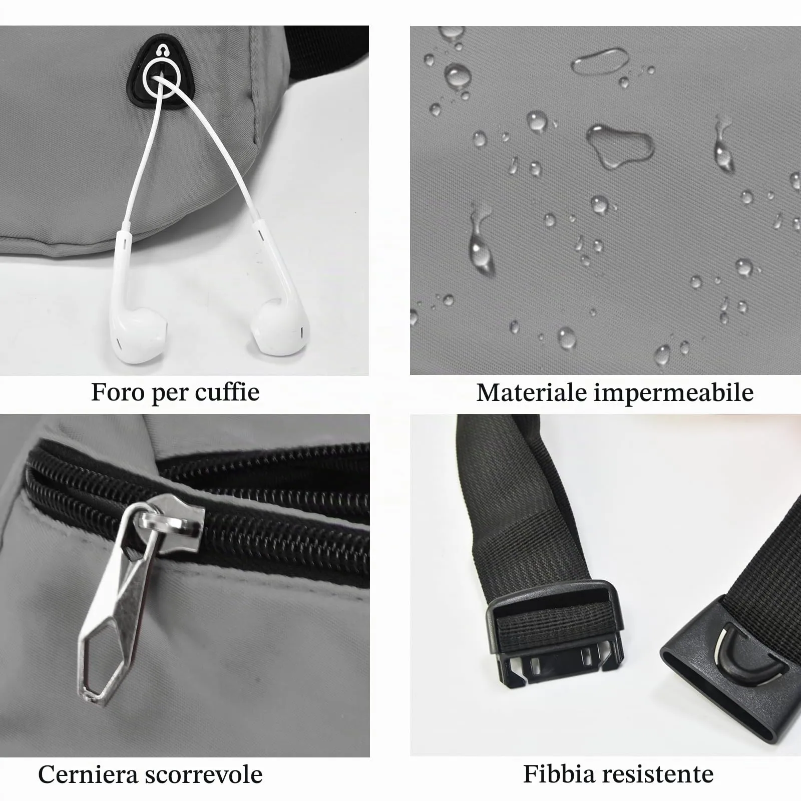 Rosoz Marsupio Sport Tattico per Uomo e Donna per Escursionismo, Campeggio e Bicicletta - immagine 4
