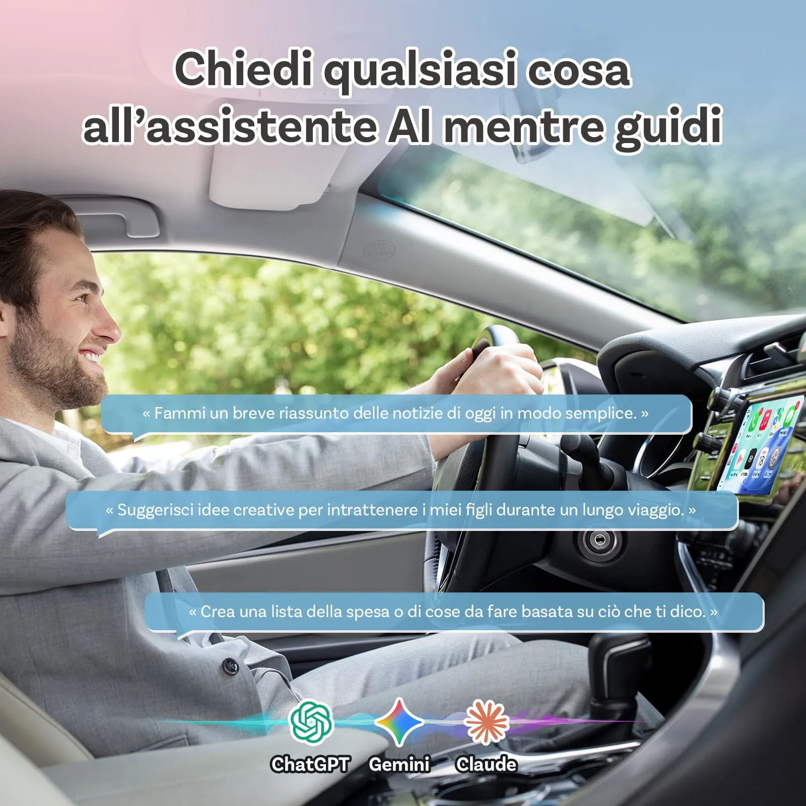 OTTOCAST 2 in 1 Wireless CarPlay & Android Auto Adapter Mini Slim - immagine 5