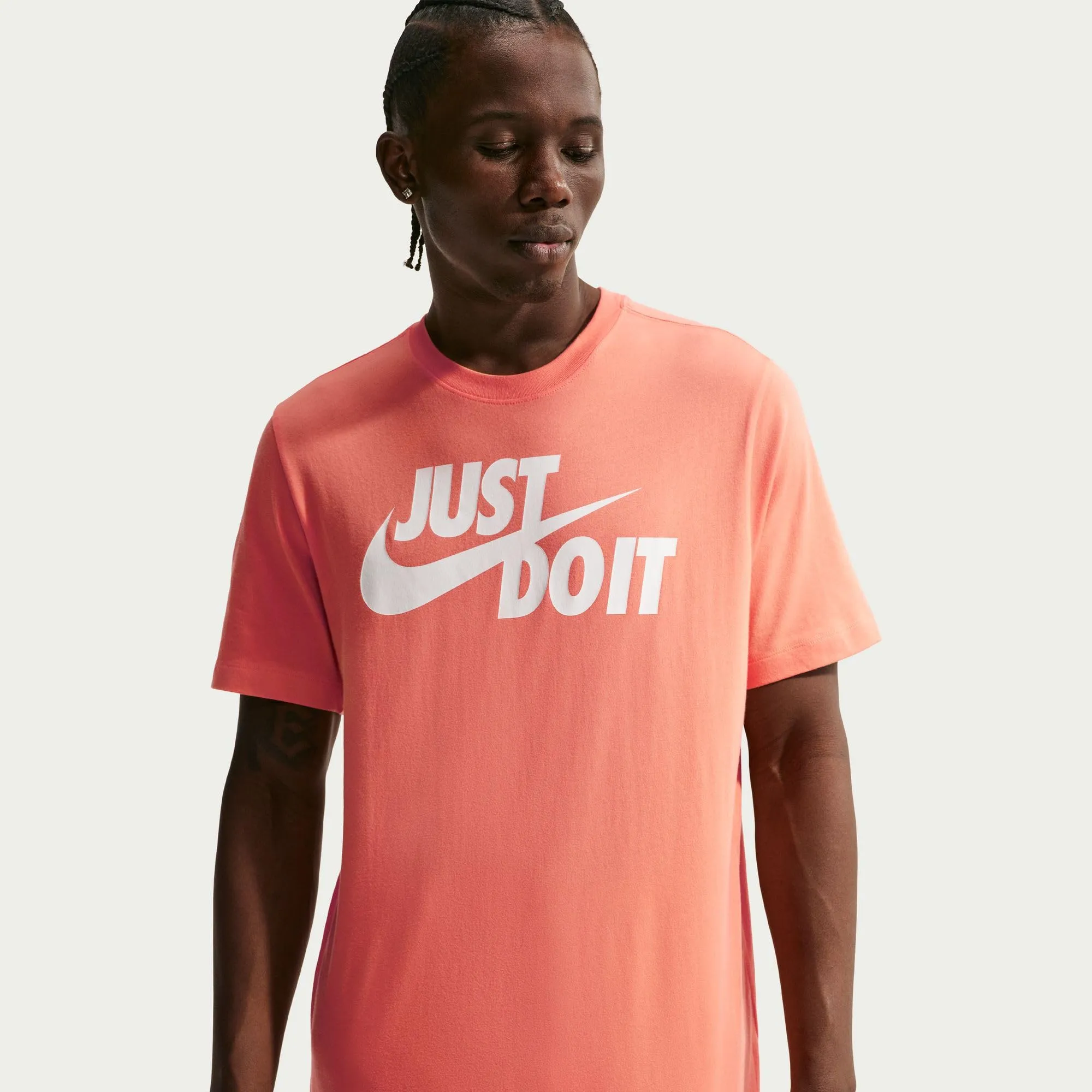Nike Sportswear JDI AR5006 Maglietta da Uomo - Orange Frost - immagine 4