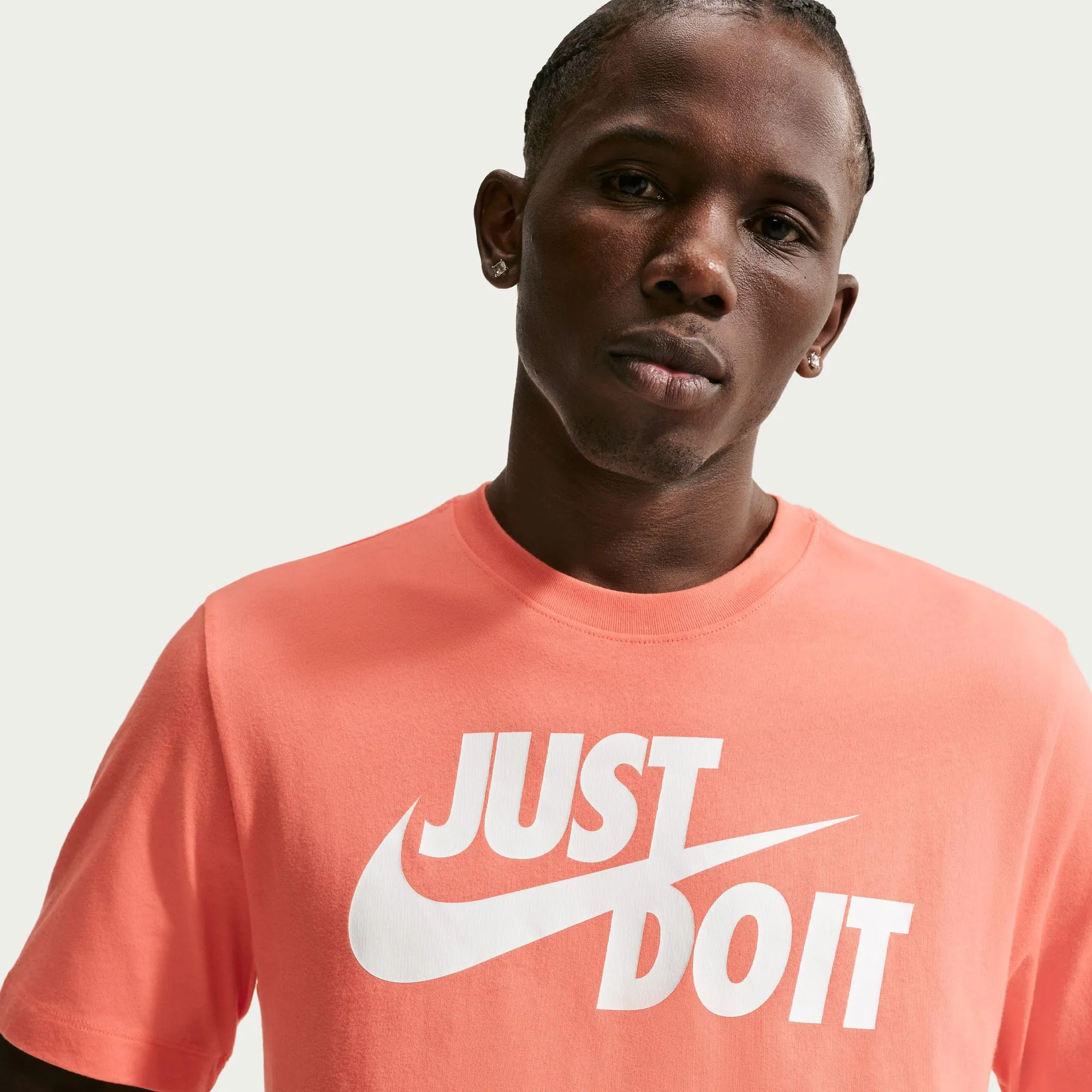 Nike Sportswear JDI AR5006 Maglietta da Uomo - Orange Frost - immagine 6