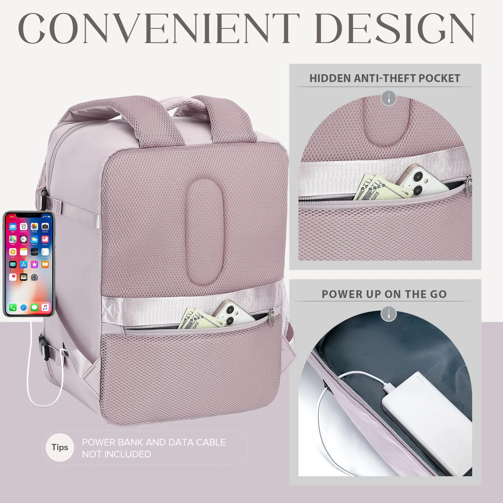 Hayayu Zaino Bagaglio a Mano per Ryanair 40x30x20 cm - immagine 4