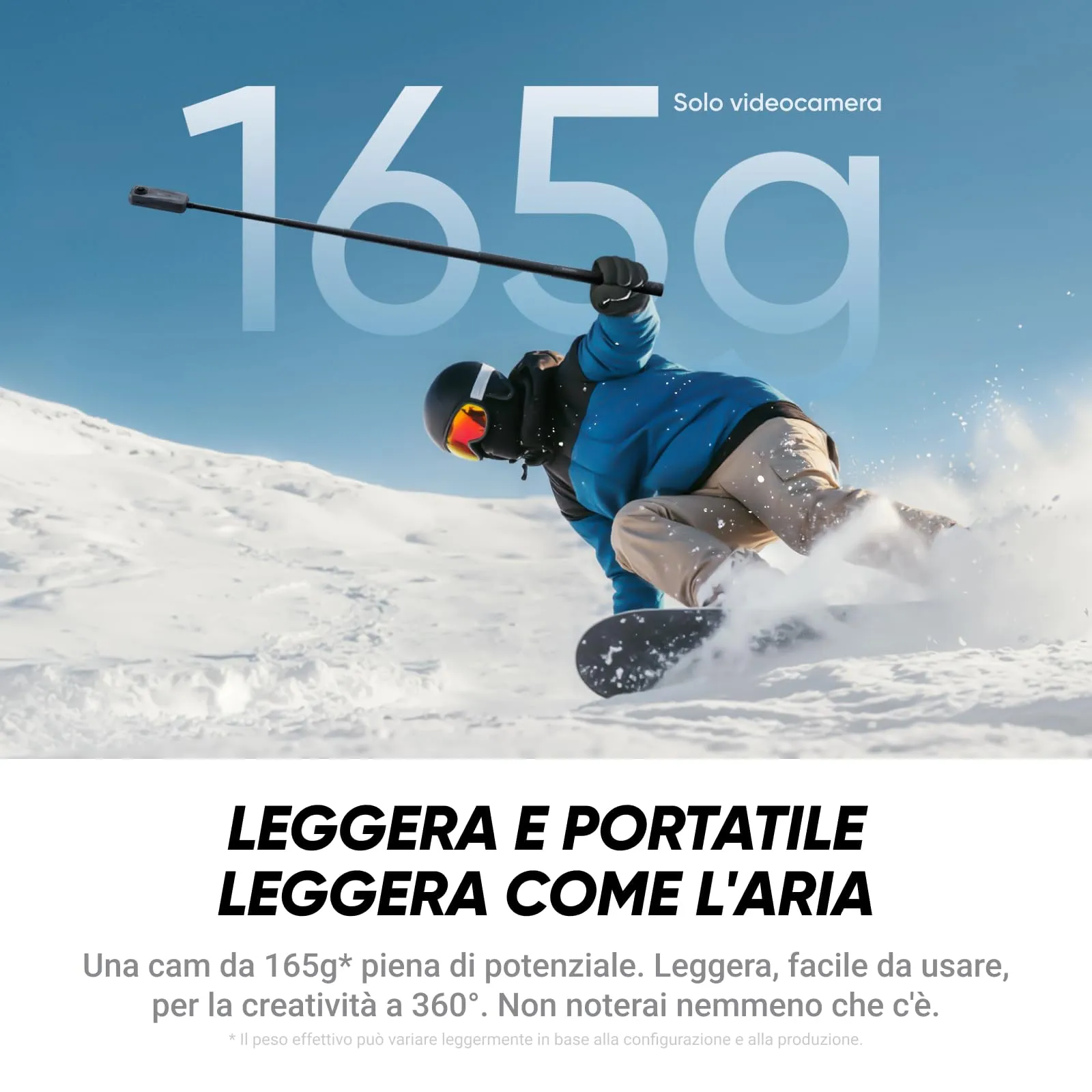 Insta360 X4 Air Pack Starter - Videocamera 8K 360 8K30fps - immagine 2