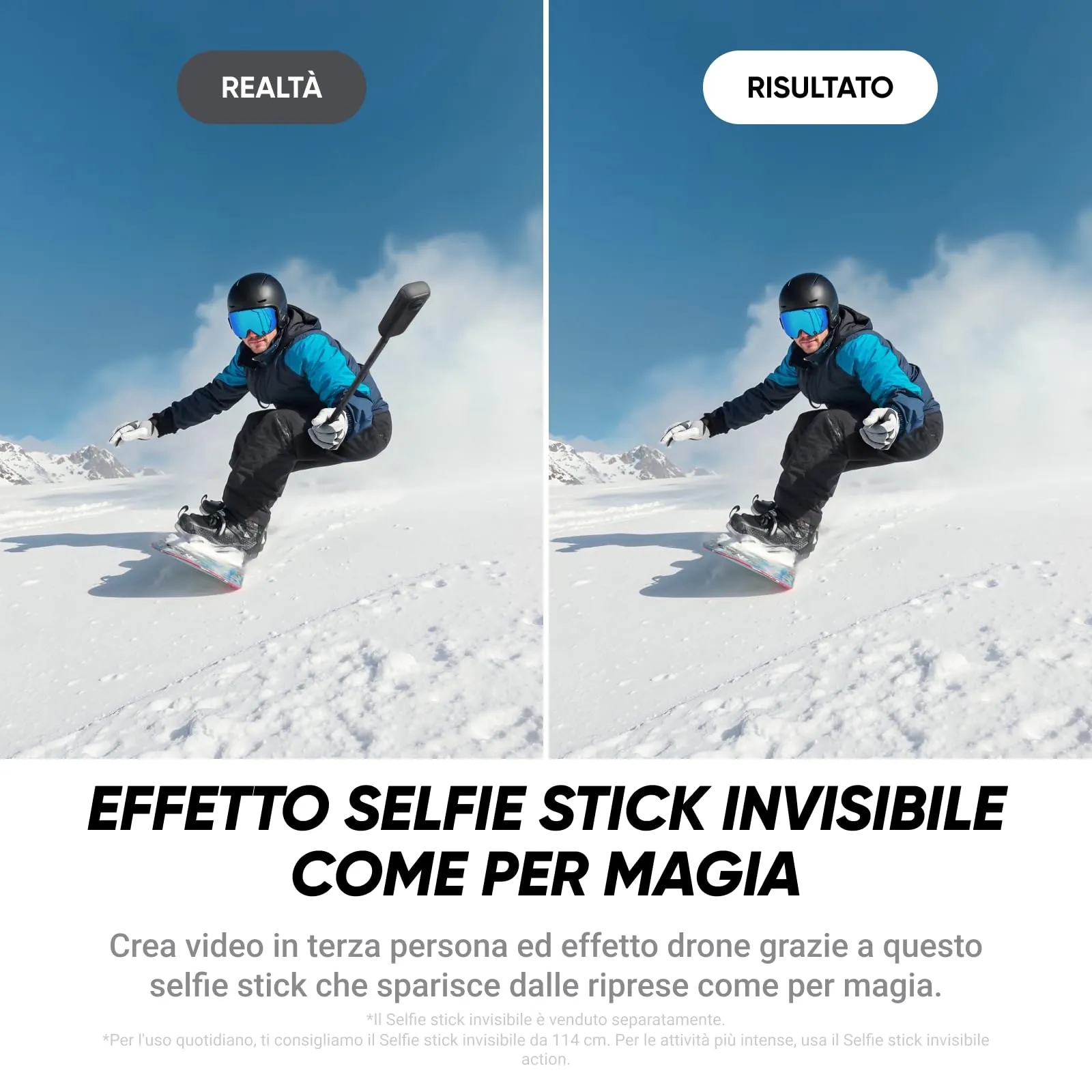 Insta360 X4 Air Pack Starter - Videocamera 8K 360 8K30fps - immagine 5