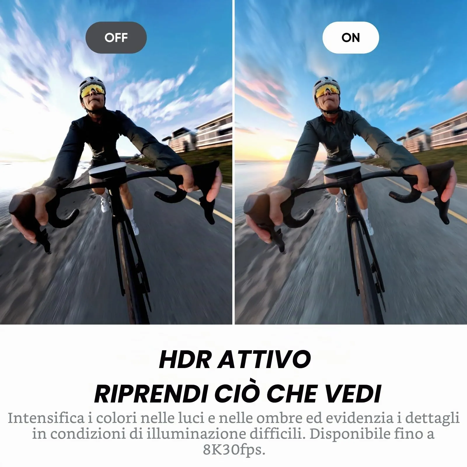 Insta360 X4 Air Pack Bianco Artico - Videocamera 8K 360 con Selfie Stick Invisibile e Kit Sostituzione Lenti - immagine 8