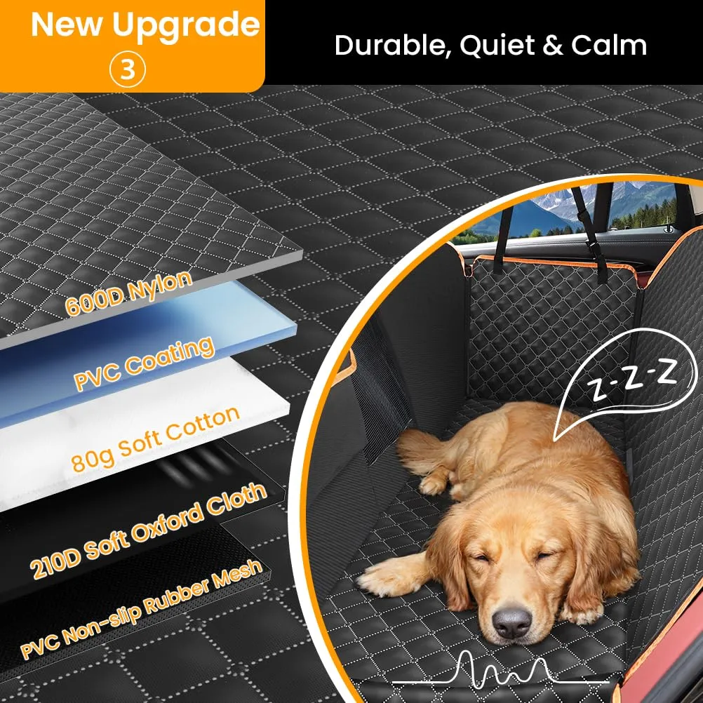KYG Coprisedile Auto per Cani Impermeabile e Antigraffio con Cinturino di Sicurezza e Finestra in Rete per SUV e Auto - immagine 3