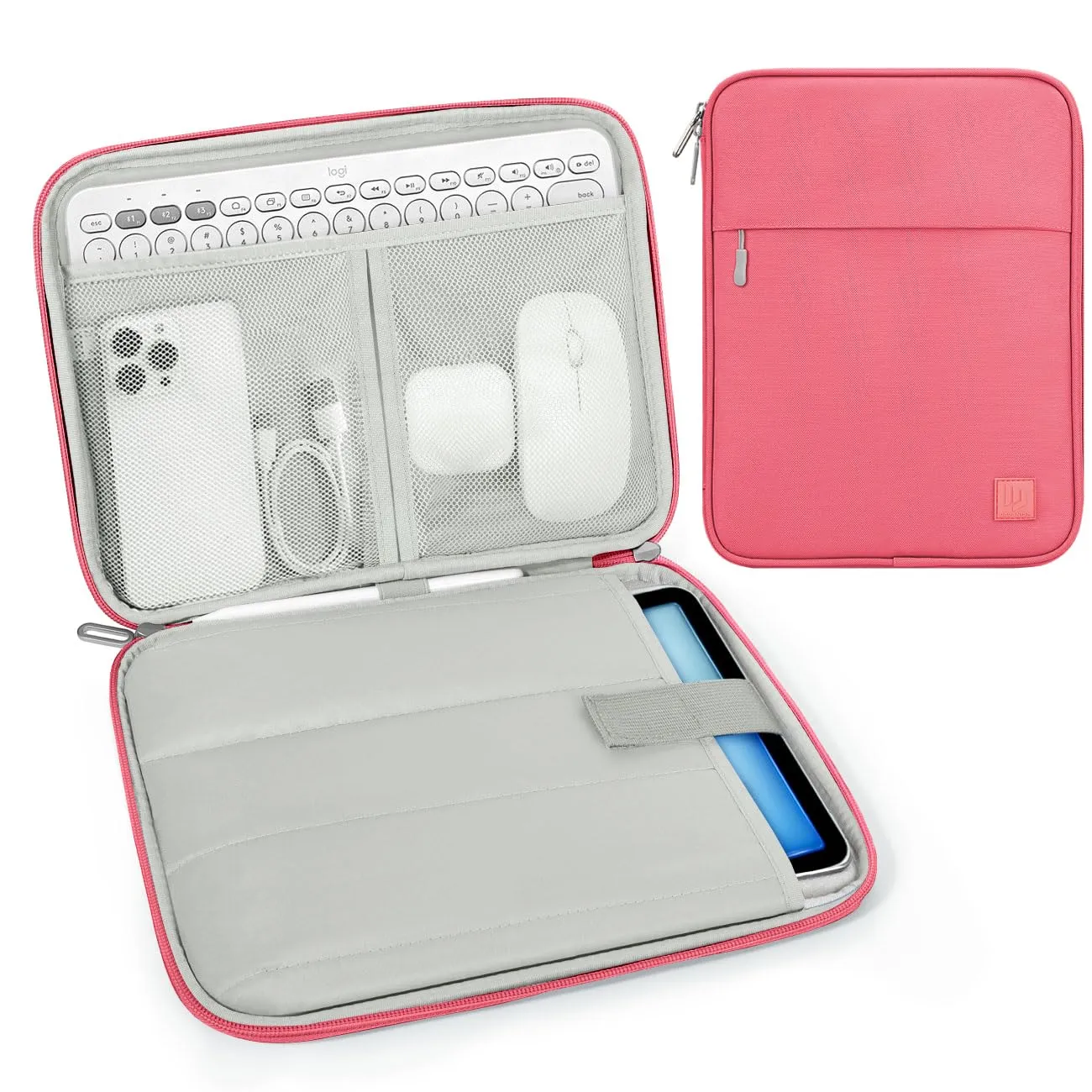Dadanism Borsa Imbottita per Tablet 9-11 Pollici, Rosa Anguria - immagine 1