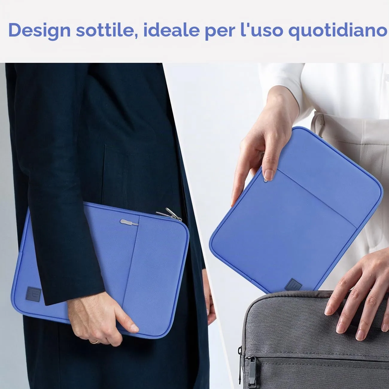 Dadanism Borsa Imbottita per Tablet 9-11 Pollici, Pervinca - immagine 7