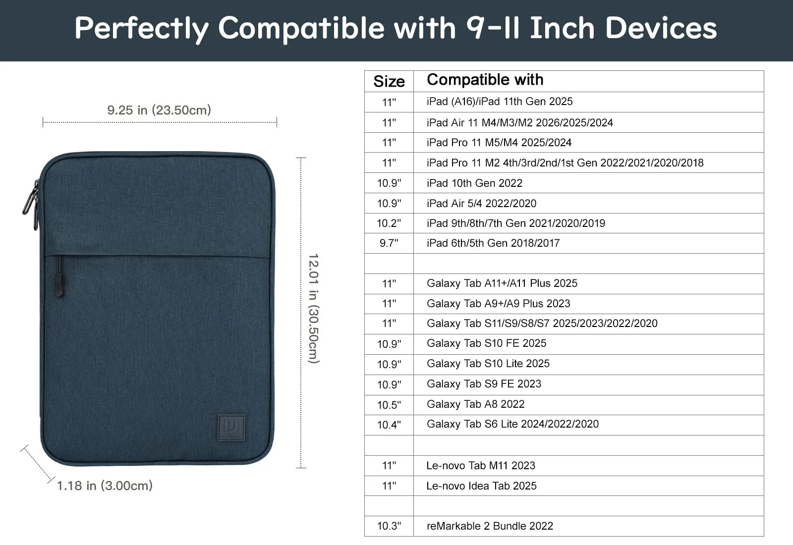 Dadanism Borsa Imbottita per Tablet 9-11 Pollici, Indago - immagine 2