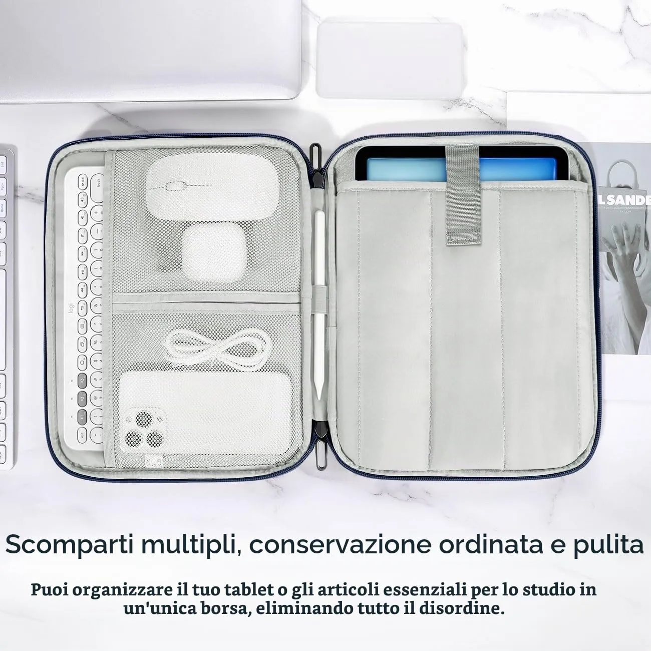 Dadanism Borsa Imbottita per Tablet 9-11 Pollici, Indago - immagine 4