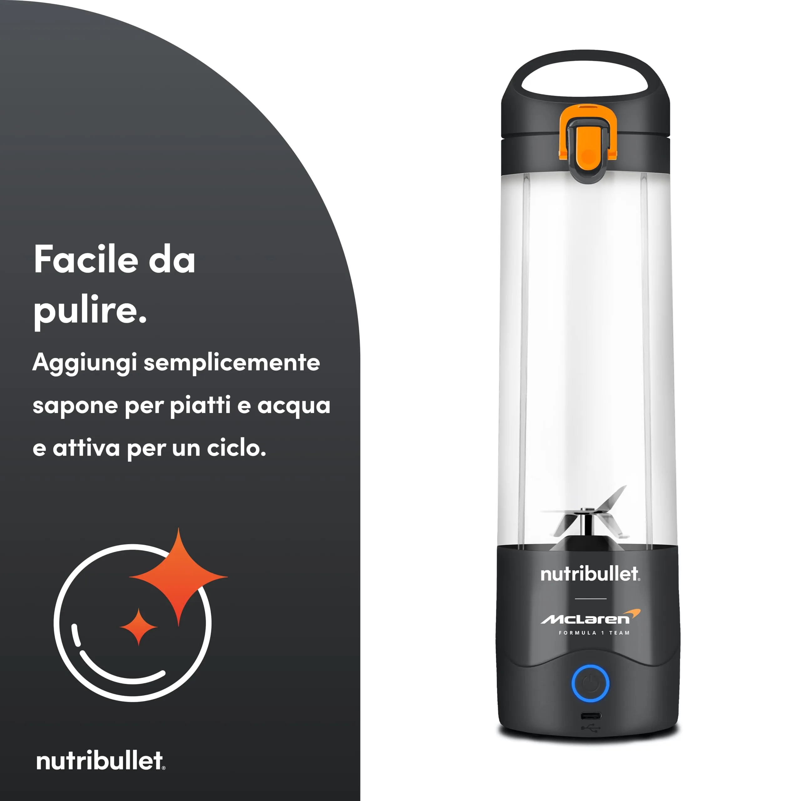 NutriBullet Portable x McLaren F1 Team (NBP003GO-MC) - immagine 8
