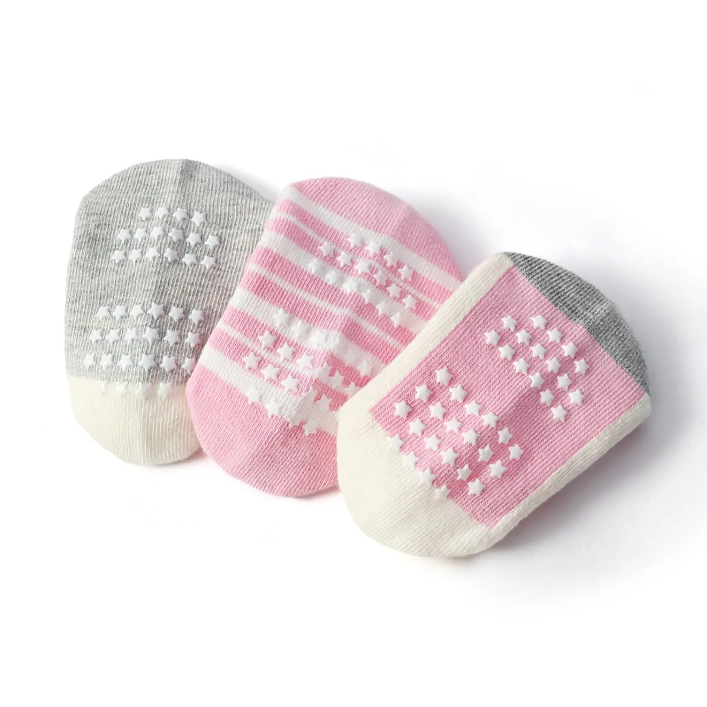 HaimoBurg Calze Antiscivolo in Cotone Traspirante per Bambini 1-5 Anni, 12 Paia - immagine 3