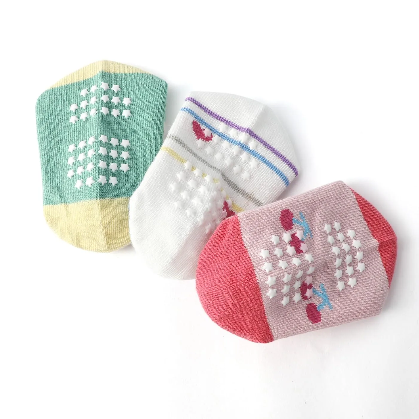 HaimoBurg Calze Antiscivolo in Cotone Traspirante per Bambini, 12 Paia - immagine 3