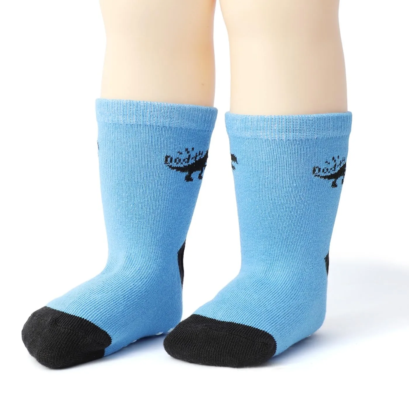 HaimoBurg Calze Antiscivolo in Cotone Traspirante per Bambini, 12 Paia, 1-5 Anni - immagine 4